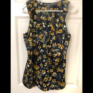 Closet clean out - floral silk blouse